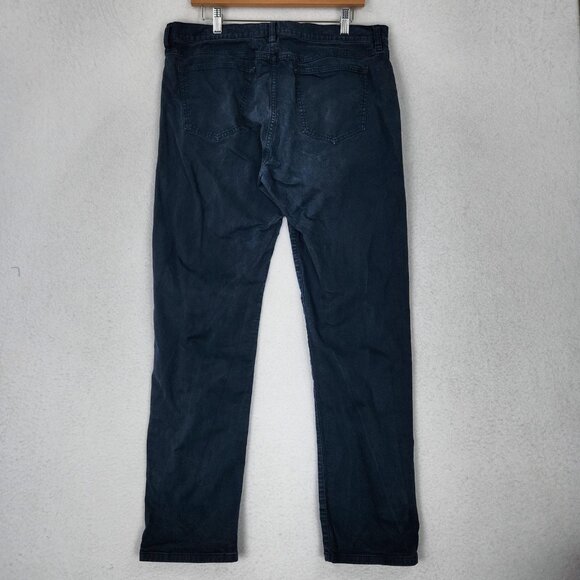 Flint and Tinder Pants Mens 34x32 Faded Blue Tapered Fit Stretch Chino 5 Pocket - Picture 7 of 13